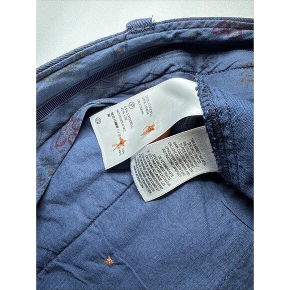 Tommy Bahama Pants Mens 34x32 Navy Blue Lyocell Linen Relaxed Chino Trousers EUC - Picture 4 of 11